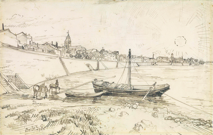  文森特·威廉·梵高  Vincent Willen Van Gogh —— 船 (2)